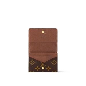 Louis Vuitton Brown and Gold Monogram Card Holder